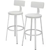 Vicco Barhocker Caracas Weiß 34 x 102 cm 2er Set, Model 50038