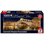 Schmidt Spiele Panoramapuzzle Manfred Voss Rialto Brücke 1.000 Teile