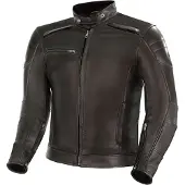 SHIMA Blake Braun Motorrad Lederjacke Größe L