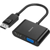 Hama 00200334, DisplayPort, HDMI + VGA (D-Sub), Männlich, Weiblich, Gerade, Gerade