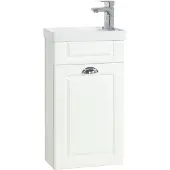 VCM 2-tlg Set | Waschplatz für Gäste WC | H. 83 x B. 41 x T. 22 cm | Gästebad | Waschtisch Toilette | Waschplatz im Landhaus Stil | Badezimmer Set – Casalo