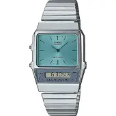 Casio Collection Armbanduhr digital/analog silberfarben AQ-800EC-2AEF