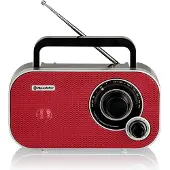 Roadstar TRA-2235, Tragbar, Analog, FM, 6,5 W, 3,5 mm, Rot