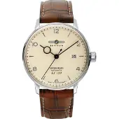 Zeppelin 8062-5 Herren-Automatikuhr LZ129 Hindenburg Lederband braun