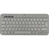 Logitech Pebble Keys 2 K380s, Mini, Kabellos, Bluetooth, Scherenschalter, QWERTY, Weiß