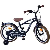 Volare Black Cruiser Kinderfahrrad - Jungen - 16 Zoll - Schwarz