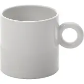 Alessi Kaffeebecher Dressed White Porzellan 70 ml (Set von 4)
