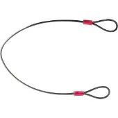 ABUS Schlaufenkabel Cobra 5/75 - Stahlseil mit Kunststoff ummantelt - Sicherung für Fahrrad- und Motorrad-Zubehör - 75 cm lang, 5 mm stark