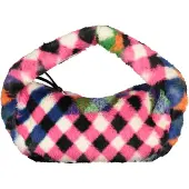 Desigual Flauschige Tasche Mehrfarbig Karo