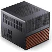 Jonsbo N5, Midi Tower, PC, Schwarz, ITX, Mini-ATX, ATX, XL-ATX, Stahl, Aluminium, Wolle, Gaming