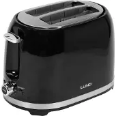 LUND Toaster für 2 Scheiben, 850W, Schwarz