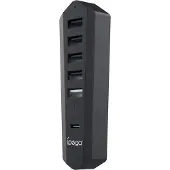 IPEGA , USB-Erweiterungshub fr PS5 Slim / 5 Pro Mehrfachnutzung, Schwarz