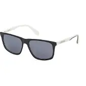 Adidas Originals Originals OR0062 Unisex-Sonnenbrille Vollrand Quadratisch Kunststoff-Gestell, schwarz