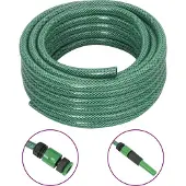 Syfax Gartenschlauch mit Kupplung-Set Grün 0,5" 10 m PVC