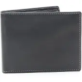 Esquire Leder Geldbörse Dallas Wallet Horizontal Black schwarz
