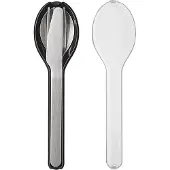 Mepal campinggeschirr - Besteck-Set Ellipse 3-teilig - Nordic black - Campingbesteck