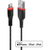 Lindy 31291, 1 m, Lightning, USB A, Männlich, Männlich, Schwarz