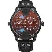 Police PEWJA0022001 Herrenuhr Huntley Dualzeit Schwarz