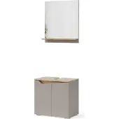 Vicco Badmöbel-Set Marelle Greige 2 Teile, Model 47696
