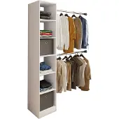 VCM Træklædeskab | åben garderobe | walk-in garderobe | værelse mirakel med 2 garderobeskabe | dimensioner ca. B. 38 x H. 194 x T. 40 cm- Dacho lll