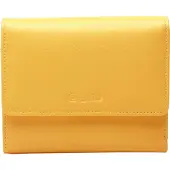 Esquire Leder Geldbörse Viktoria Flap Wallet Yellow gelb