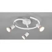 Meine Wunschleuchte Rondell 3 flammig LED Deckenspot mehrflammig Deckenstrahler Flurbeleuchtung Weiß