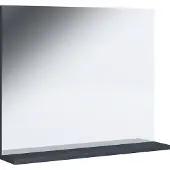 VCM Badspiegel rahmenlos | Hängespiegel mit Ablage | modernes Design | Maße ca. H. 60 x B. 50 x T. 2 cm | Wandspiegel – Landos