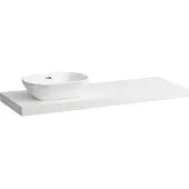 Laufen LANI Waschtischplatte, Ausschnitt links, 1370x495x65mm, H4046821122601, Farbe: Weiß matt