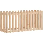 Syfax Hochbeet Lattenzaun-Design 150x50x70 cm Massivholz Kiefer