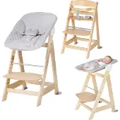 Roba Born Up 2-in-1 Hochstuhl, Natural/Grey