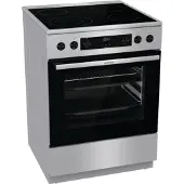 Gorenje Elektro-Standherd "GECS6C70", Energieeffizienz: A, silber (silberfarben), Herdsets, Knusprig genießen – ganz ohne Extra-Kalorien - dank AirFry-Funktion, Elektro-Standherd