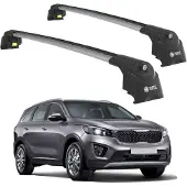 TURTLE DACHTRÄGER AIR-2 , Silber KIA SORENTO PRIME (UM) 2015 - 2020 (SUV)