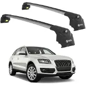 TURTLE DACHTRÄGER AIR-2 , Silber AUDI Q5 8R 2009 - 2017 (SUV)