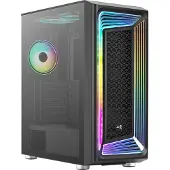 Aerocool Interstellar, Midi Tower, PC, Schwarz, ATX, micro ATX, Mini-ITX, ABS, 16,3 cm