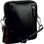 Leonhard heyden Leder Umhängetasche Montreal Crossbody Bag Black schwarz