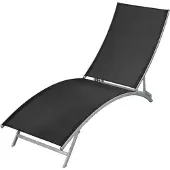 vidaXL Sonnenliege Stahl und Textilene Schwarz , Gartenliegen Design 2024