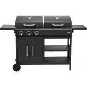 LUND Gas- und Holzkohlegrill 2-in-1 8,4 kW