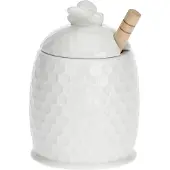 La Porcellana Bianca Honigbehälter mit 8 cm Löffel P004001301