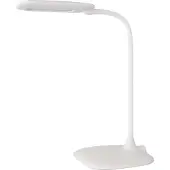 Emos dimmbare LED Tischlampe STELLA 6,5W, Helligkeit max. 400lm, Lichtfarbe 4000K, flexibler Arm, 1,7m Netzkabel, weiß, Z7602W