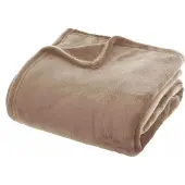 Koopman Fleece-Bettdecke beige 125x150 cm