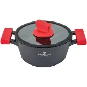 Zwieger Obsidian Topf mit Deckel 20Cm Induktion