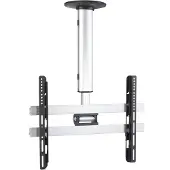 VCM Universal TV Deckenhalterung | 42-65 Zoll bis 60 kg | bis VESA bis 600x400 | höhverstelbar 50-84 cm | TV Halterung 360 Grad schwenkbar drehbar und 15 Grad neigbar | Fernseher Halter – CM4