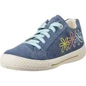 Superfit Tensy 0000988000 mädchen, schnürer, blau, leder, NEU - Kinderschuhe Teens Mädchen Gr. 25 - 42, Blau, leder (velour/effektleder)