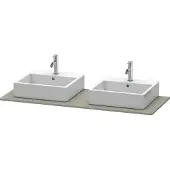Duravit Konsole XSquare 140x55cm, st-g m, m 2 Auss, Beck. beids.