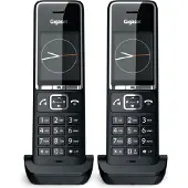 Gigaset COMFORT 550HX, Analoges/DECT-Telefon, Kabelloses Mobilteil, Freisprecheinrichtung, 200 Eintragungen, Anrufer-Identifikation, Schwarz