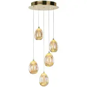 ITALUX PND-22112132-5A-CHPN Huelto Pendelleuchte LED D300mm 24W/1450lm 3000K Champagnergold