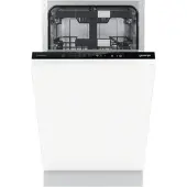 Gorenje GV583C10 vollintegrierter Geschirrspüler 45 cm, Voll integriert, Single (45 cm breit), Weiß, Berührung, 3 Korb/Körbe, Korb