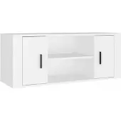vidaXL TV-Schrank Weiß 100x35x40 cm Holzwerkstoff