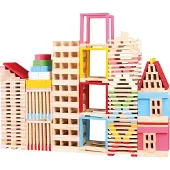 Bino Holzbausatz Stadt 150 Teile