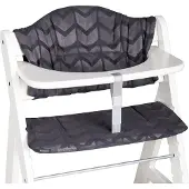 Hoppediz Kinderstuhlpolster Hochstuhl Sitzkissen Set für Hauck Alpha Amsterdam black